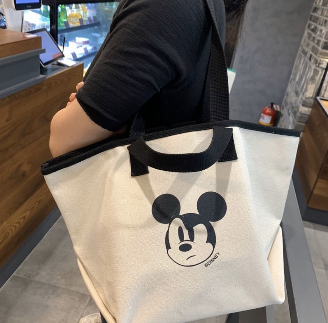 韩国代购正品帆布女包2020米老鼠手提布包东大门新款单肩大包包