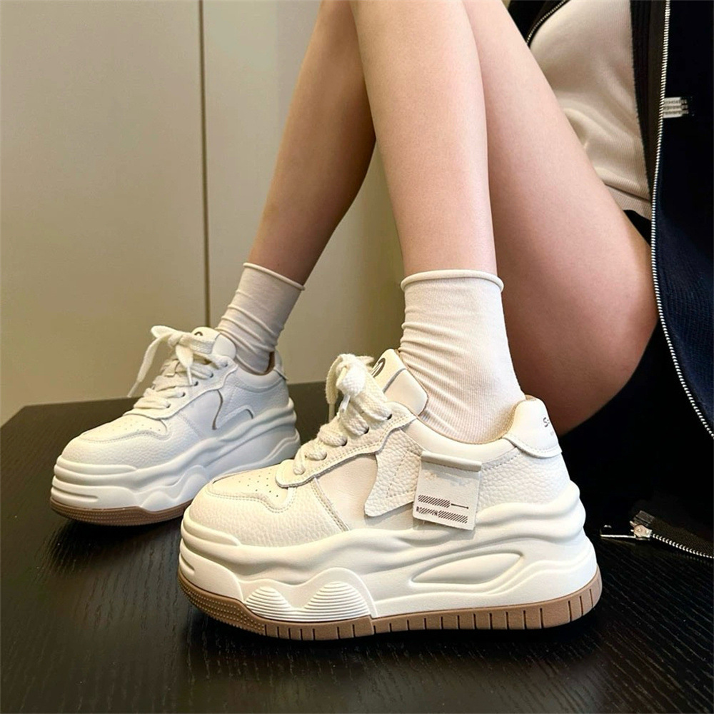 b家原货厚底小白鞋2024春夏新款女鞋子运动鞋休闲面包鞋板鞋a8y1