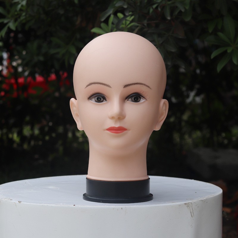 模特假人头模女士帽子围巾展示架假发美发练习头模扎针 厂家 批发