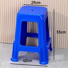 OA5M加高55厘米塑料凳子特厚全新方凳吧台家用客厅餐桌凳简约塑胶