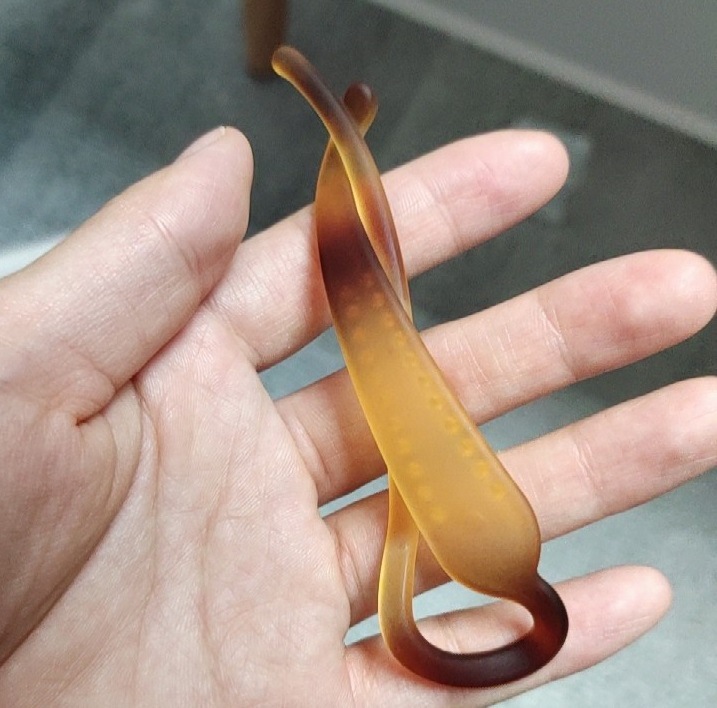 日系时尚玳瑁盘发发簪米色豹纹发插发夹盘头发饰品发卡女磨砂簪子