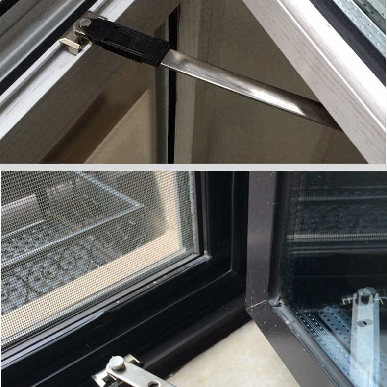 10寸窗户付撑二连杆断桥铝门窗配件定位平开窗304不锈钢欧式风撑