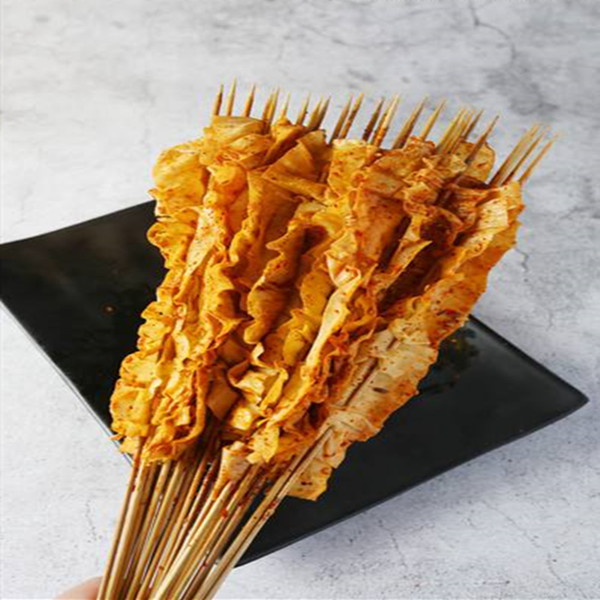 烤豆皮串600烤豆皮串铁板烧烤涮串均可山东烤豆皮包邮量大优惠