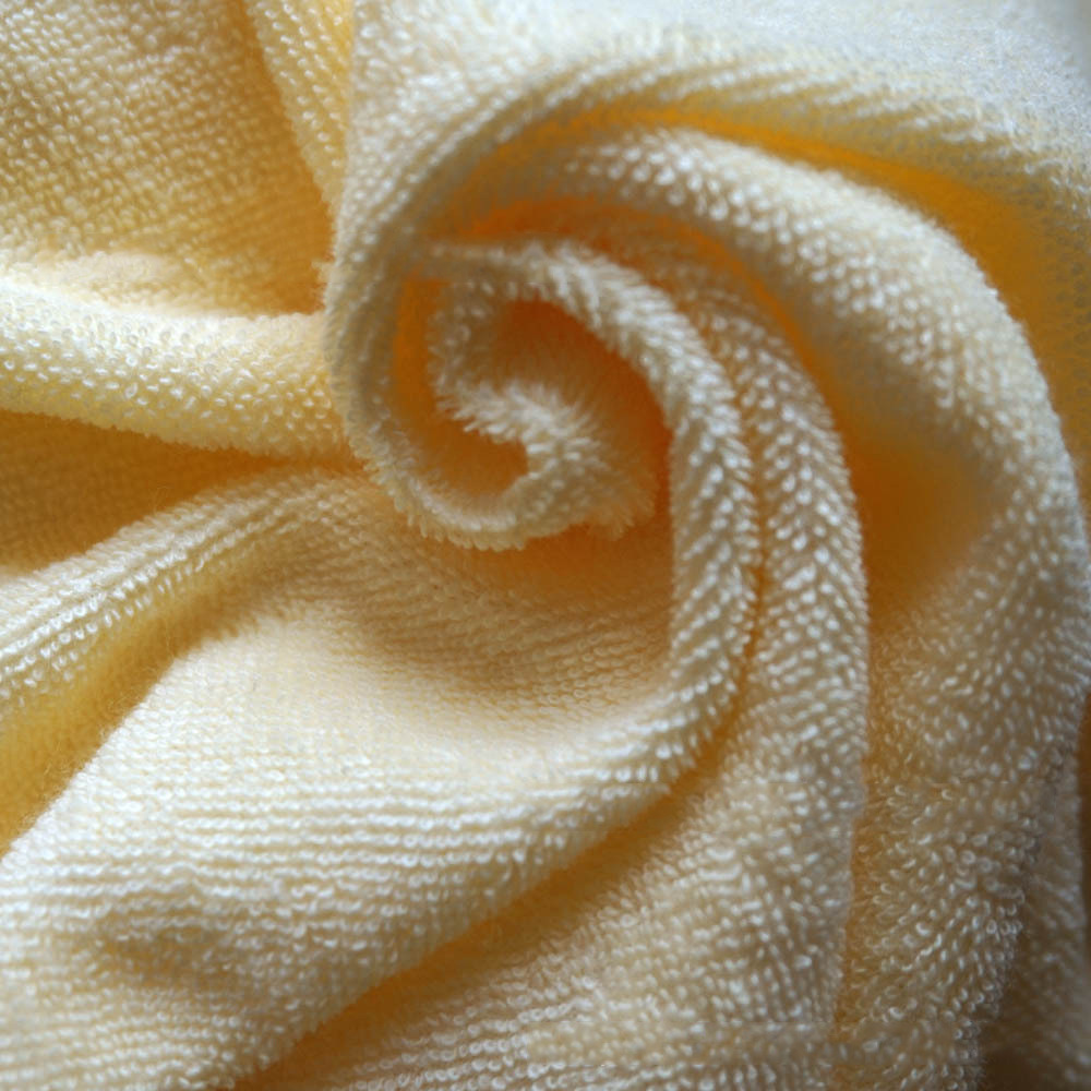 弹力棉经编毛巾布 cvc单面素色针织棉毛巾布 涤锦服装毛巾布面料