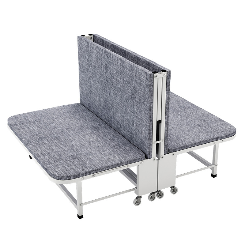 折叠床单人四折双人午休床硬板办公室午睡医院陪护家用临时加床