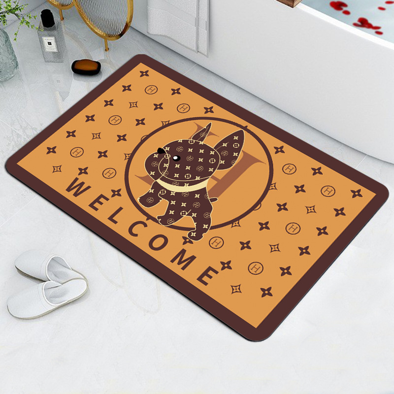 Popular Soft Diatom Ooze Floor Mat Bathroom Water Absorption Door Non-Slip Bathroom Mat Bathroom Mat