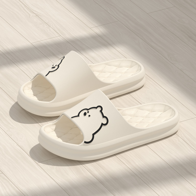 2023 Summer New Bath Bathroom Four Seasons Slippers Men and Women Simple Home Indoor Non-Slip Household Hotel Slippers