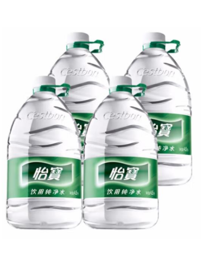 纯净水 4.5l*4瓶 饮用水 非矿泉水大桶装 整箱 包邮-阿里巴巴