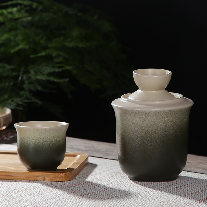 温酒壶酒具套装二两半斤陶瓷烫酒壶家用热暖酒器分酒器黄酒白酒杯