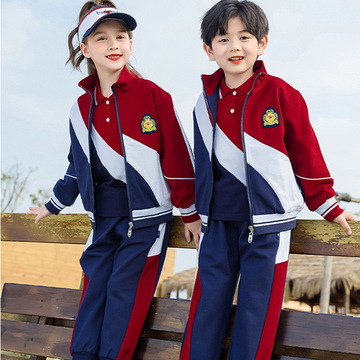 小学生校服春秋夏新款运动会幼儿园园服夏季t恤运动套装年级班服
