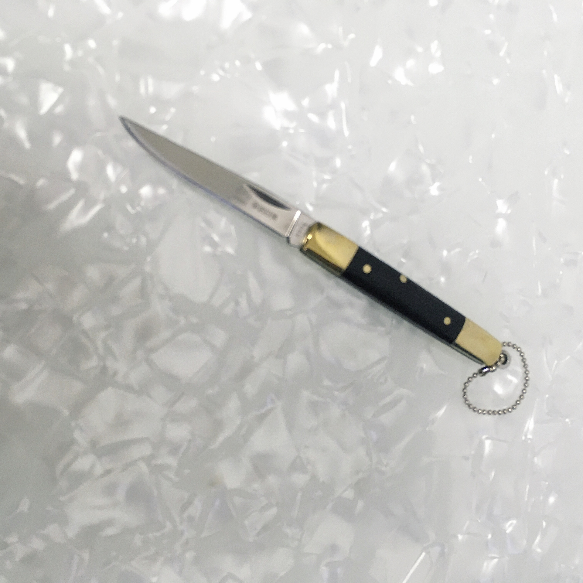 日美5904小刀迷你随身便携折刀精美不锈钢水果刀户外小刀