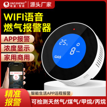 燃气报警器WiFi联网手机APP报警家用厨房煤气泄漏可燃气体探测器