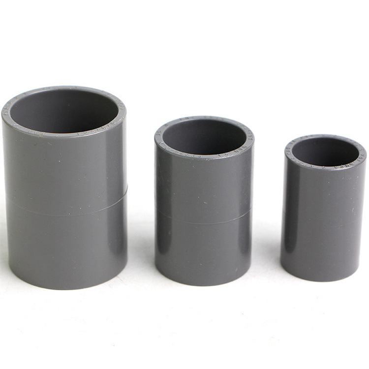 台塑南亚upvc给水管直接直通管箍耐酸碱腐蚀灰色Φ20315mm