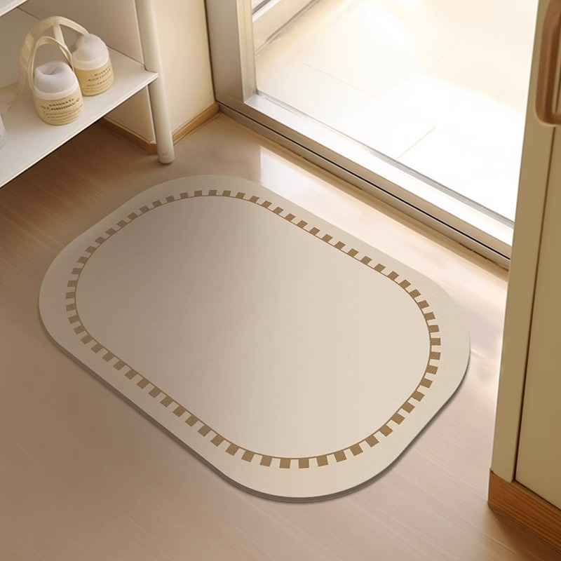 Diatom Ooze Bathroom Non-Slip Floor Mat Toilet Water-Absorbing Non-Slip Mat Quick-Drying Toilet Door Mat Doormat Carpet