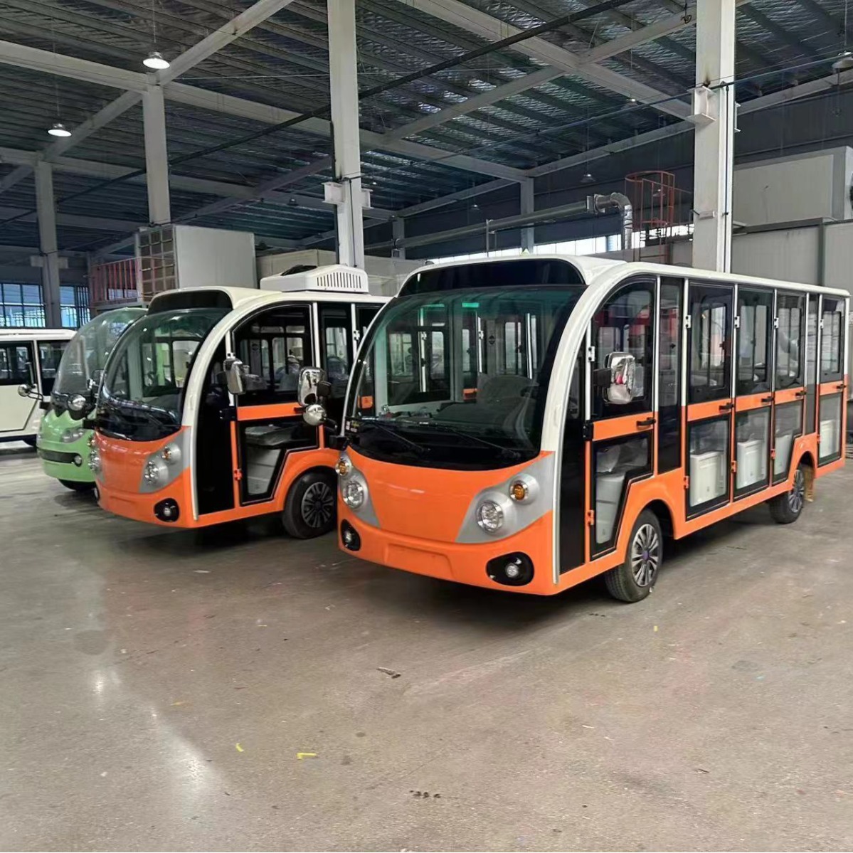 十四座电动观光车荷兰橙色/荷兰花郁金香橙色电动主题观光车-阿里巴巴