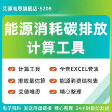 中国能源消耗碳排放计算工具全套EXCEL套表能源消费结构表碳排放