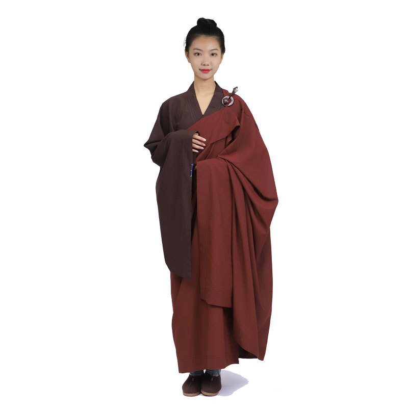 居士缦衣受戒曼衣搭衣比丘尼五衣七衣袈裟僧服菩萨戒五条缦衣海清