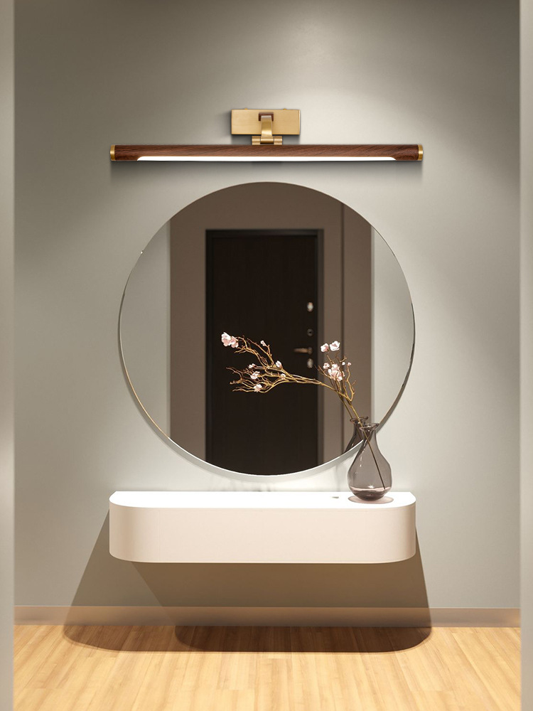 新中式镜前灯全铜led卫生间浴室化妆镜柜洗脸台梳妆灯镜子灯壁灯