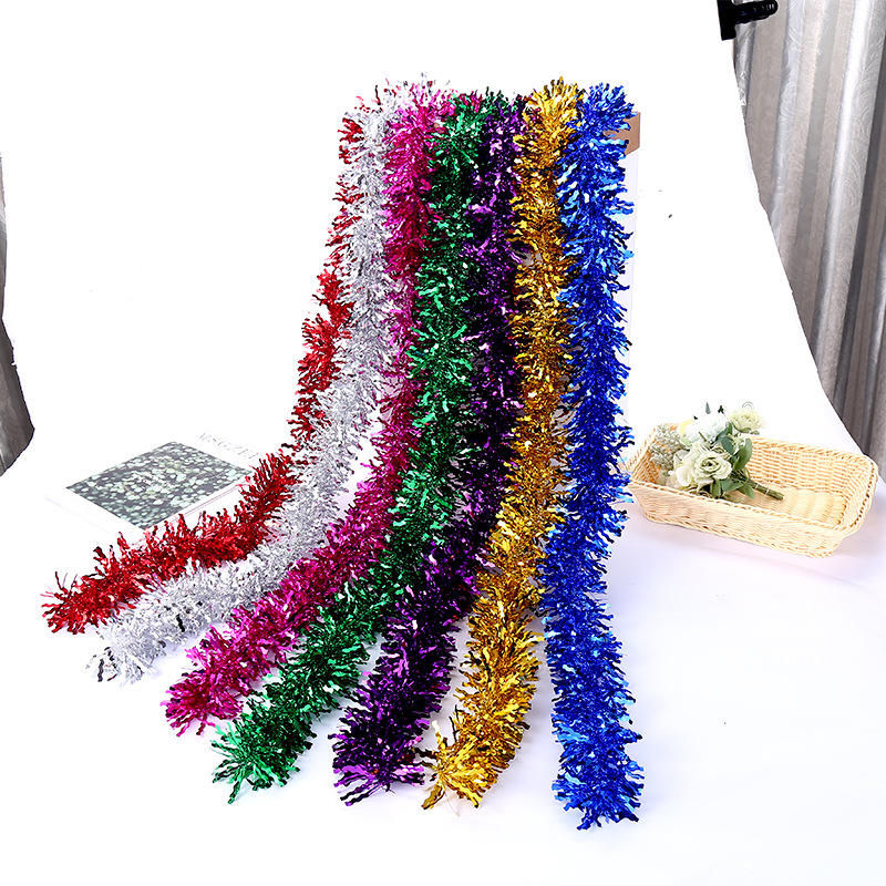 圣诞节彩条毛条啦啦队彩带万圣节 生日布置拉花节日活动布置彩条