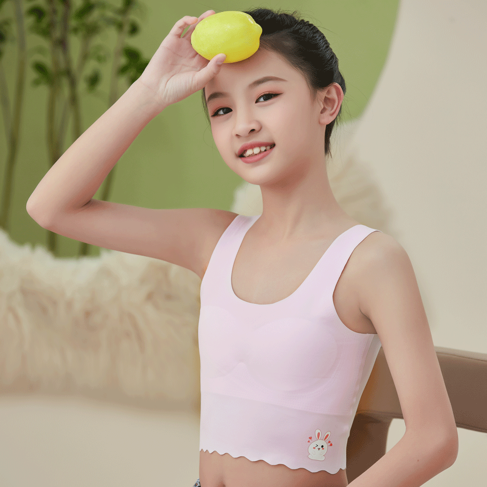 品牌相似少女内衣发育期女童大童小背心学生小学生棉女孩青春期儿童文