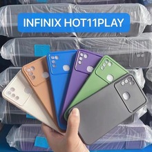 适用INFINIX HOT11PLAY精孔新款大视窗磨砂TPU手机壳镜头凹槽相框