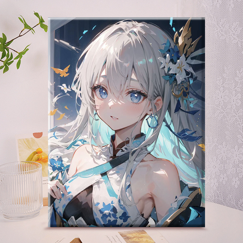 cute original | diy digital oil painting acrylic filling hand painted spring oil painting painting decorative painting