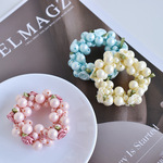 糖果色珍珠头绳女简约韩版网红发圈皮套韩版甜美清新皮筋发绳头饰