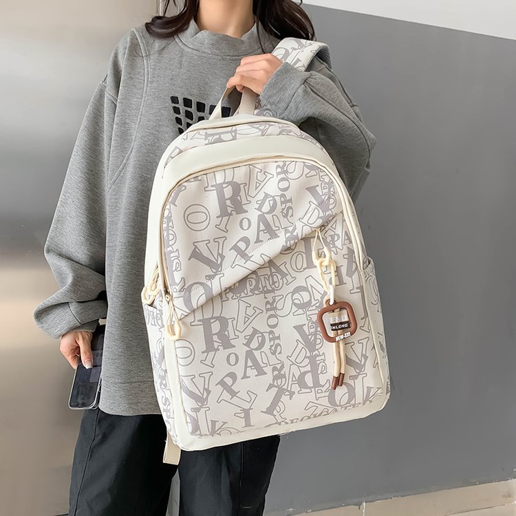 Japanese Ins Large Capacity Niche Casual Durable Versatile Graffiti Early High School and College Student Backpack