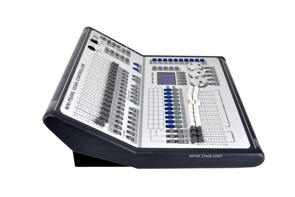 迷你珍珠1024舞台灯光专业控台 折弯机箱多角度 支持midi音乐同步