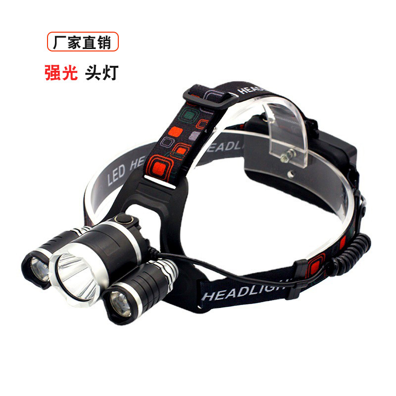 led glaring headlamp head-mounted rechargeable super bright flashlight ultra-long life battery outdoor night exclusive for fishing lighting lamp