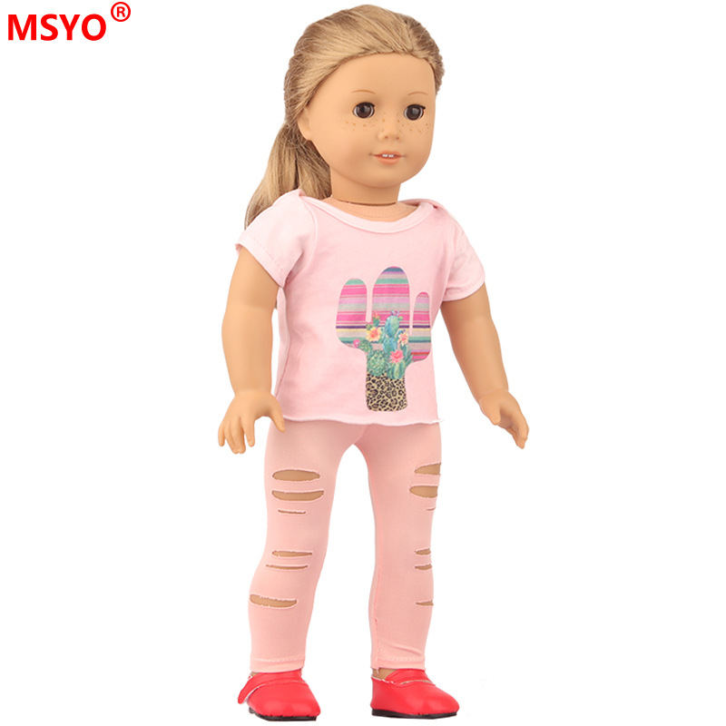 娃娃衣服套装 厂家直销 18寸美国女孩光头娃娃 速卖通亚马逊热卖
