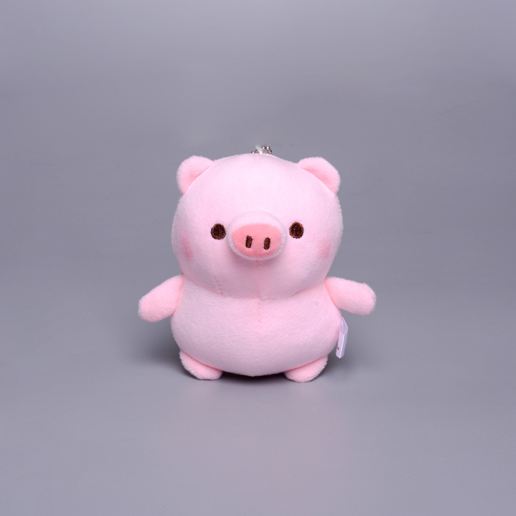 日系卡通动漫可爱呆萌表情包猪猪粉色小猪毛绒玩具公仔 包包挂件