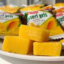 泰国风味进口芒果糖糕味软糖果小方块俄罗斯正品喜糖休闲零食500g