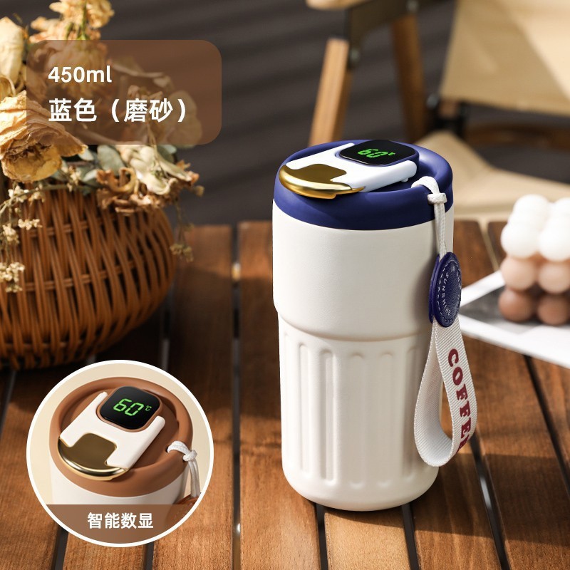 Smart Insulation Cup Good-looking Coffee Cup Portable High-Grade Water Cup 316 Stainless Steel Cup Gift Cup