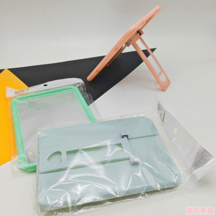 208台式化妆小方镜子塑胶挂式折叠梳妆镜2元店百货便携地摊货源