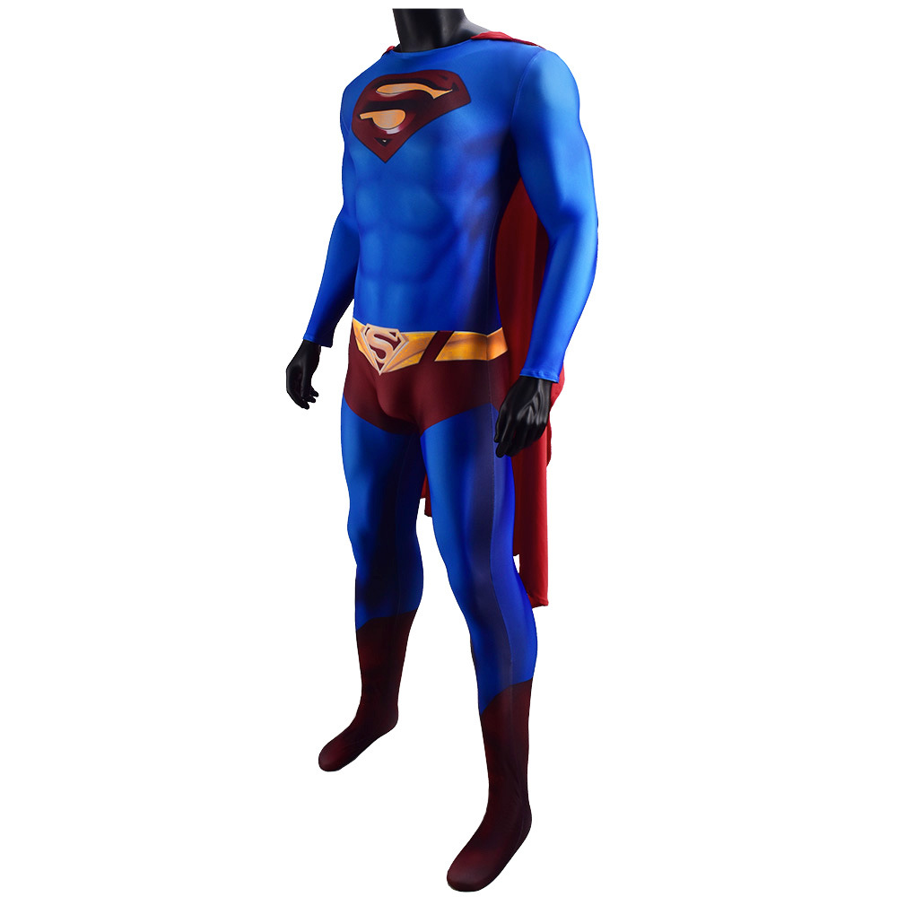 超人归来超人克拉克·肯特同款连体紧身衣cosplay服装角色舞台服