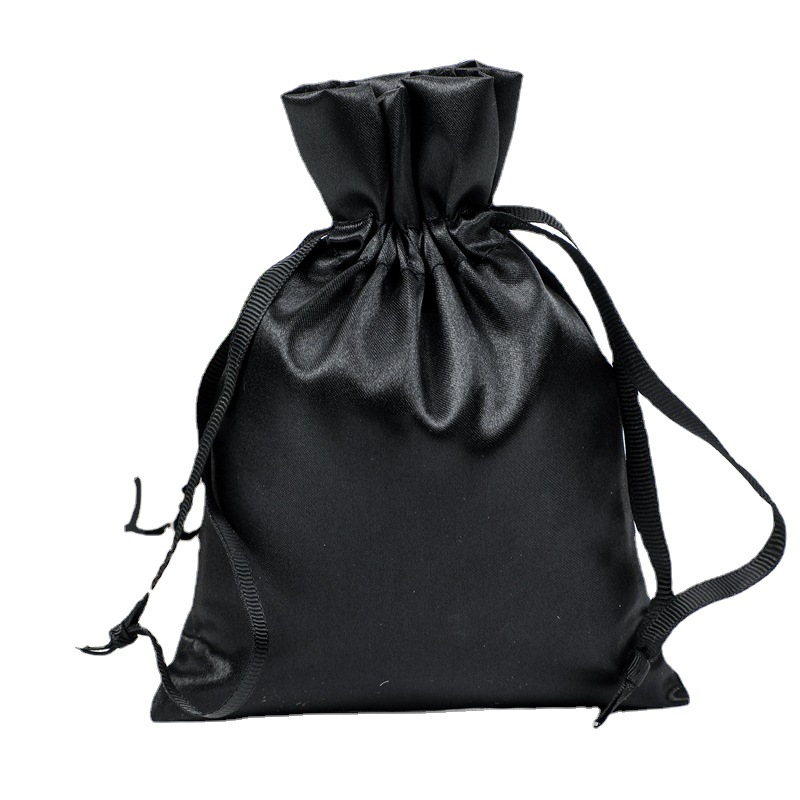 Satin Cloth Drawstring Bag Supply Jewelry Drawstring Underwear Storage Bag Cosmetics Silk Cloth Bag Printed Logo