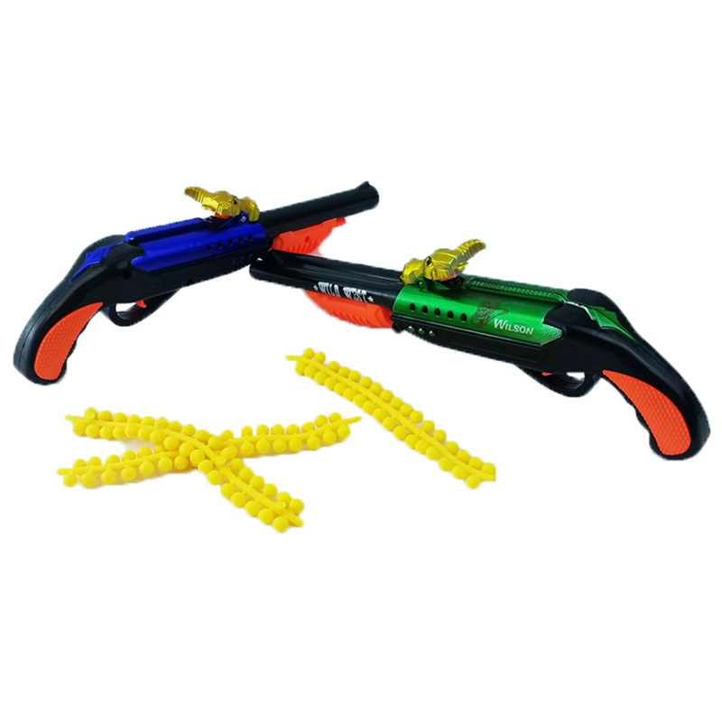 儿童玩具软弹枪可拆式双管枪可发射两次男孩双打游戏礼物玩具猎枪
