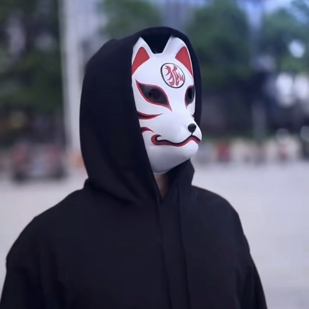 抖音同款晓组织面罩狐妖猫阿金和风火影忍者暗部面罩舞会狐狸面具