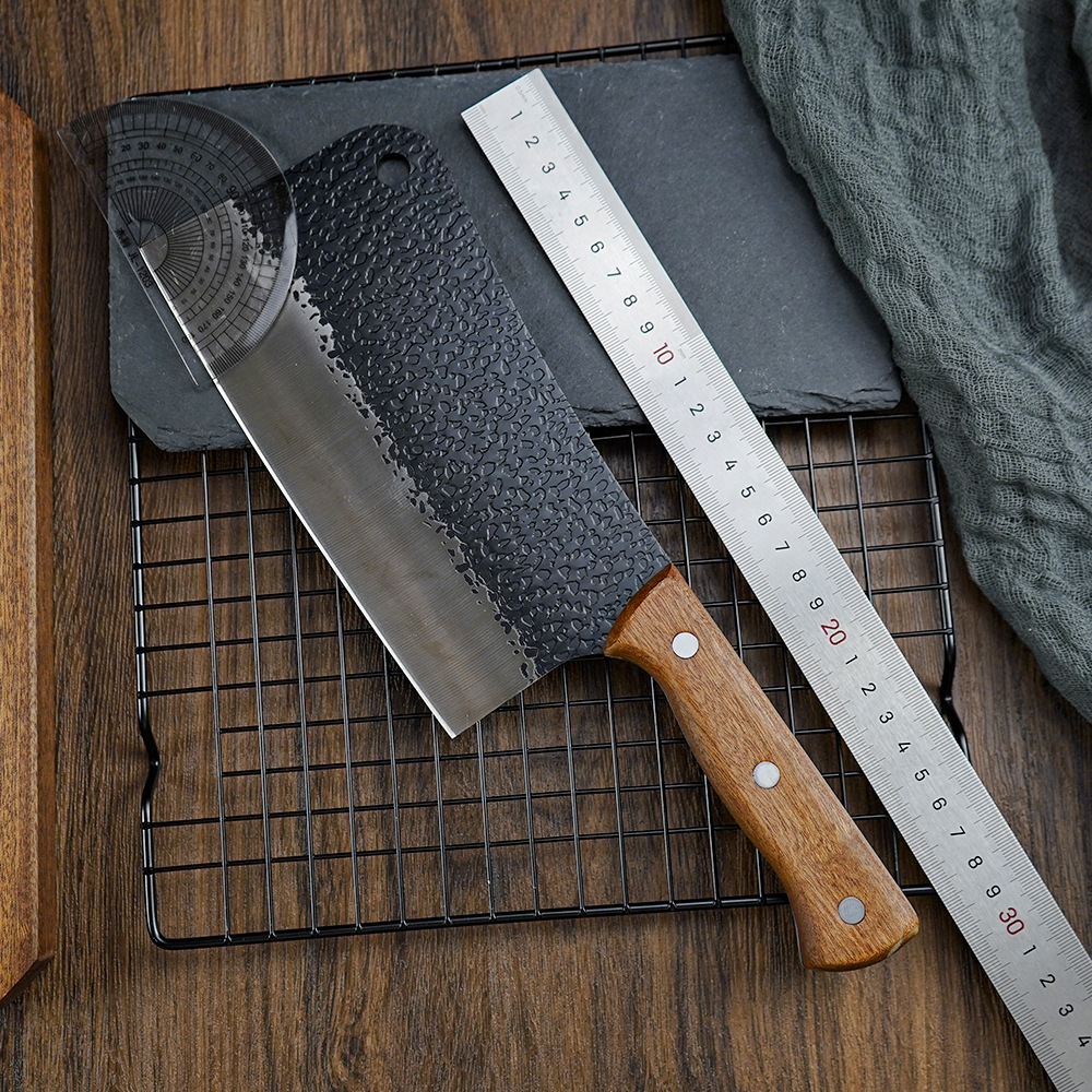 锻打菜刀纯手工家用菜刀厨师专用菜刀锋利无比斩切两用刀高硬度刀