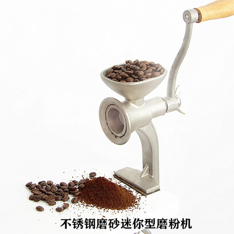 不锈钢手摇磨豆机手动咖啡豆研磨器家用研磨机便携手冲咖啡器手磨