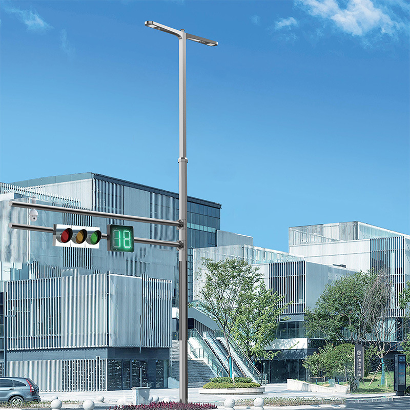 综合杆多功能组合杆 交通标志牌杆路灯监控杆多杆合一共杆可定 制