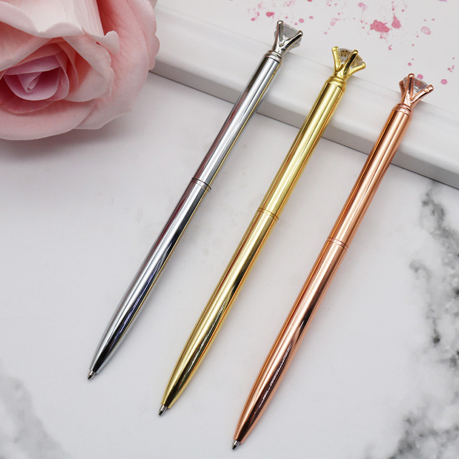 锆石圆珠笔 小款钻石笔 新款模具小款钻石笔 定制特色小钻笔