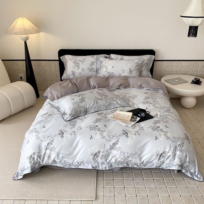 6月新款60支数码印花天丝棉四件套--栖息 1.