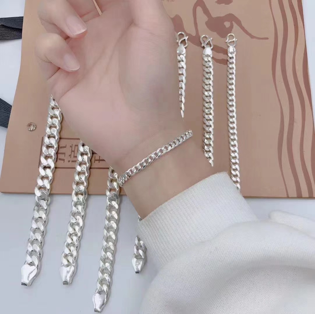 abel欧美复古高级感王嘉尔同款镶钻古巴链手链男潮牌hiphop嘻哈女