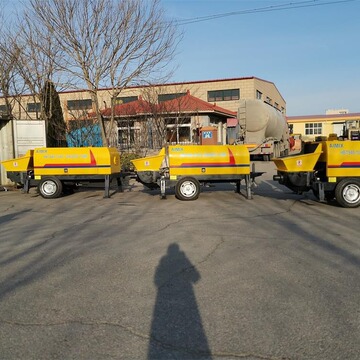 新赛60型高压混凝土泵 大颗粒输送泵 高楼层混凝土地泵拖泵-阿里巴巴