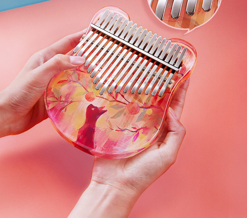 zani拇指琴21音卡林巴琴17音亚克力kalimba水晶透明手指钢琴乐器