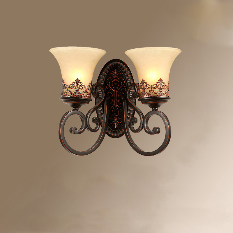 美式吸顶灯3头6头8头卧室茶室书房餐厅灯复古铁艺欧式灯饰相似店铺>