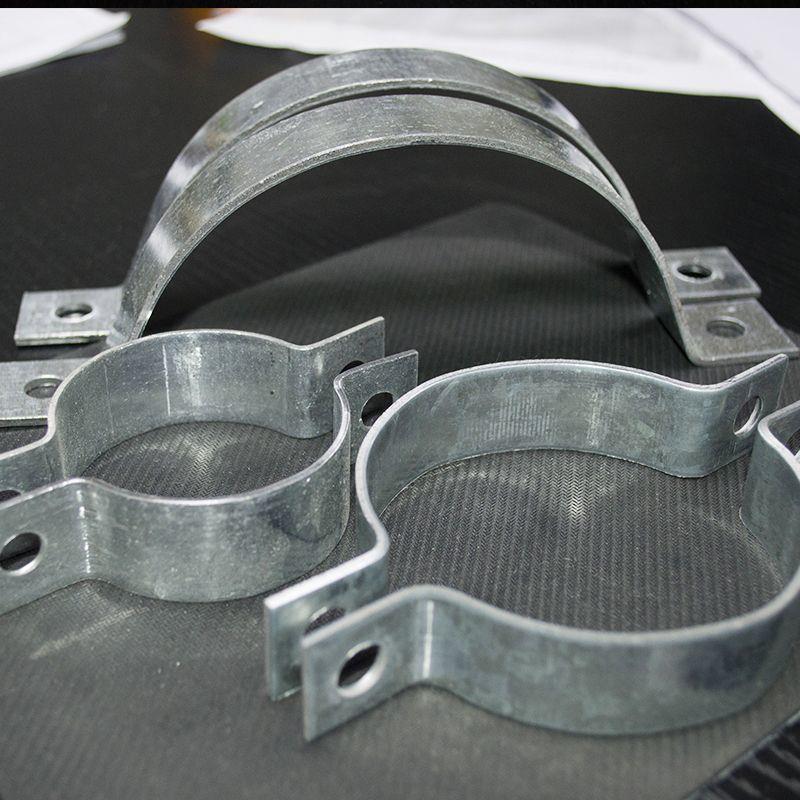 3*30扁铁镀锌抱箍双半圆卡广告牌电线杆路牌固定箍管箍电杆抱箍