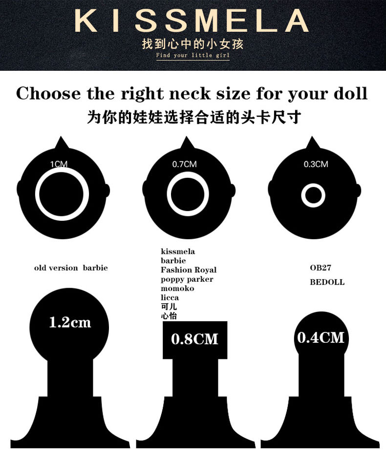 kissmela 6分娃娃素体 配fr ob 心怡等 17点位超模关节身体 瘦版